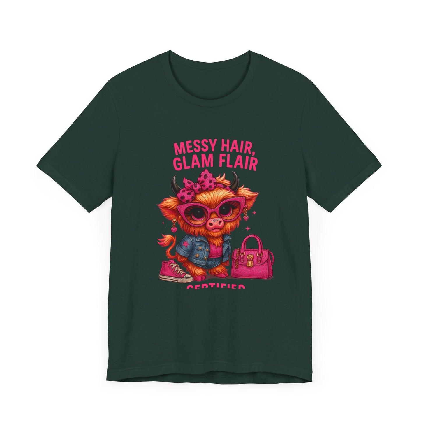 Messy Hair, Glam Flair Unisex Tee - Trendy Fashion Shirt, Cute Casual Wear, Birthday Gift, Everyday Style, Unique T-shirt