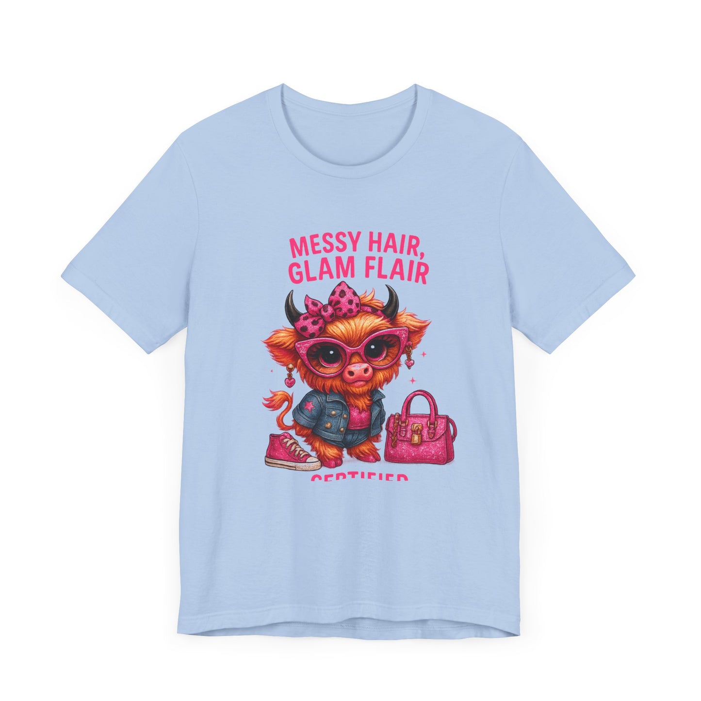 Messy Hair, Glam Flair Unisex Tee - Trendy Fashion Shirt, Cute Casual Wear, Birthday Gift, Everyday Style, Unique T-shirt