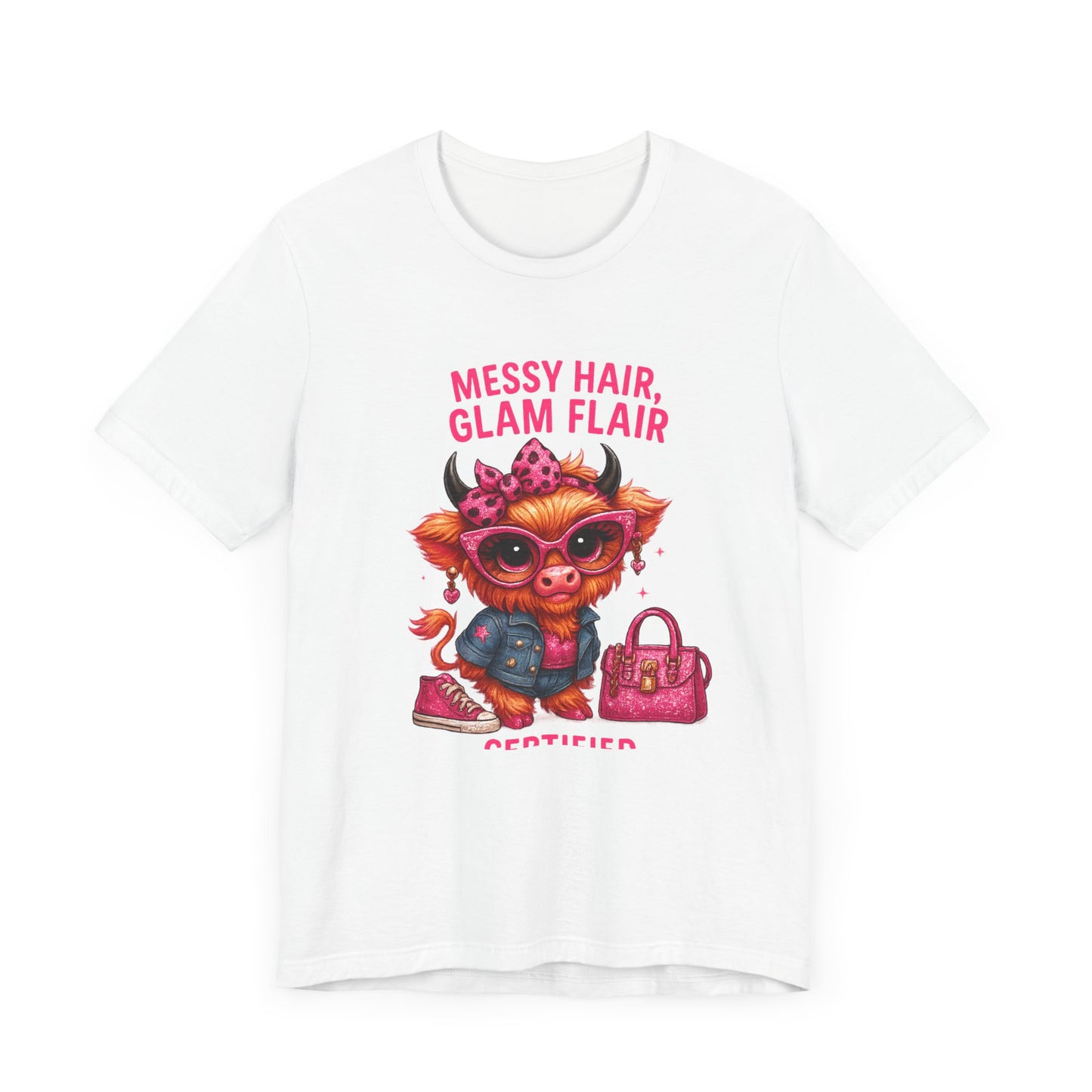 Messy Hair, Glam Flair Unisex Tee - Trendy Fashion Shirt, Cute Casual Wear, Birthday Gift, Everyday Style, Unique T-shirt