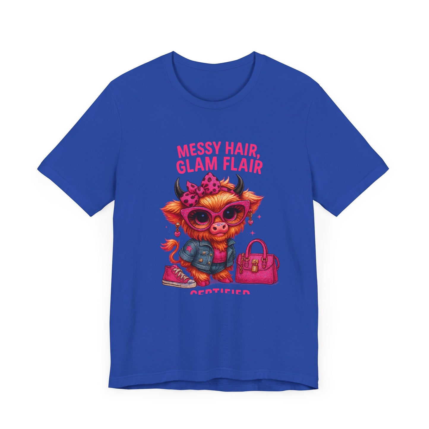 Messy Hair, Glam Flair Unisex Tee - Trendy Fashion Shirt, Cute Casual Wear, Birthday Gift, Everyday Style, Unique T-shirt