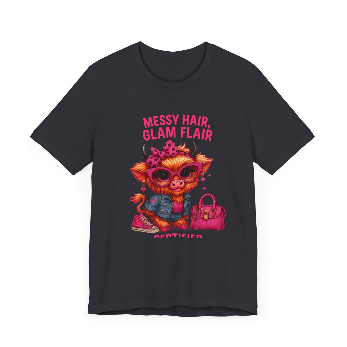 Messy Hair, Glam Flair Unisex Tee - Trendy Fashion Shirt, Cute Casual Wear, Birthday Gift, Everyday Style, Unique T-shirt
