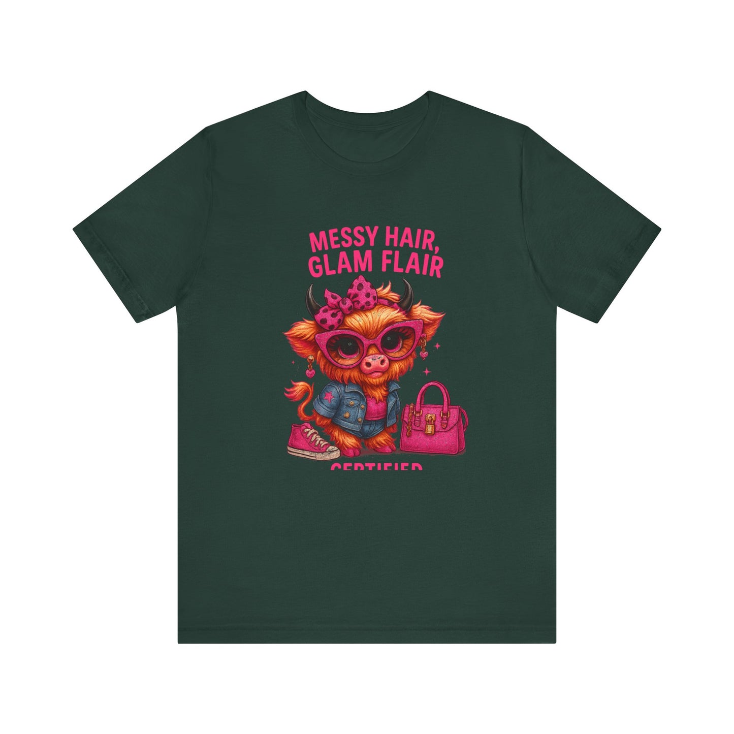 Messy Hair, Glam Flair Unisex Tee - Trendy Fashion Shirt, Cute Casual Wear, Birthday Gift, Everyday Style, Unique T-shirt