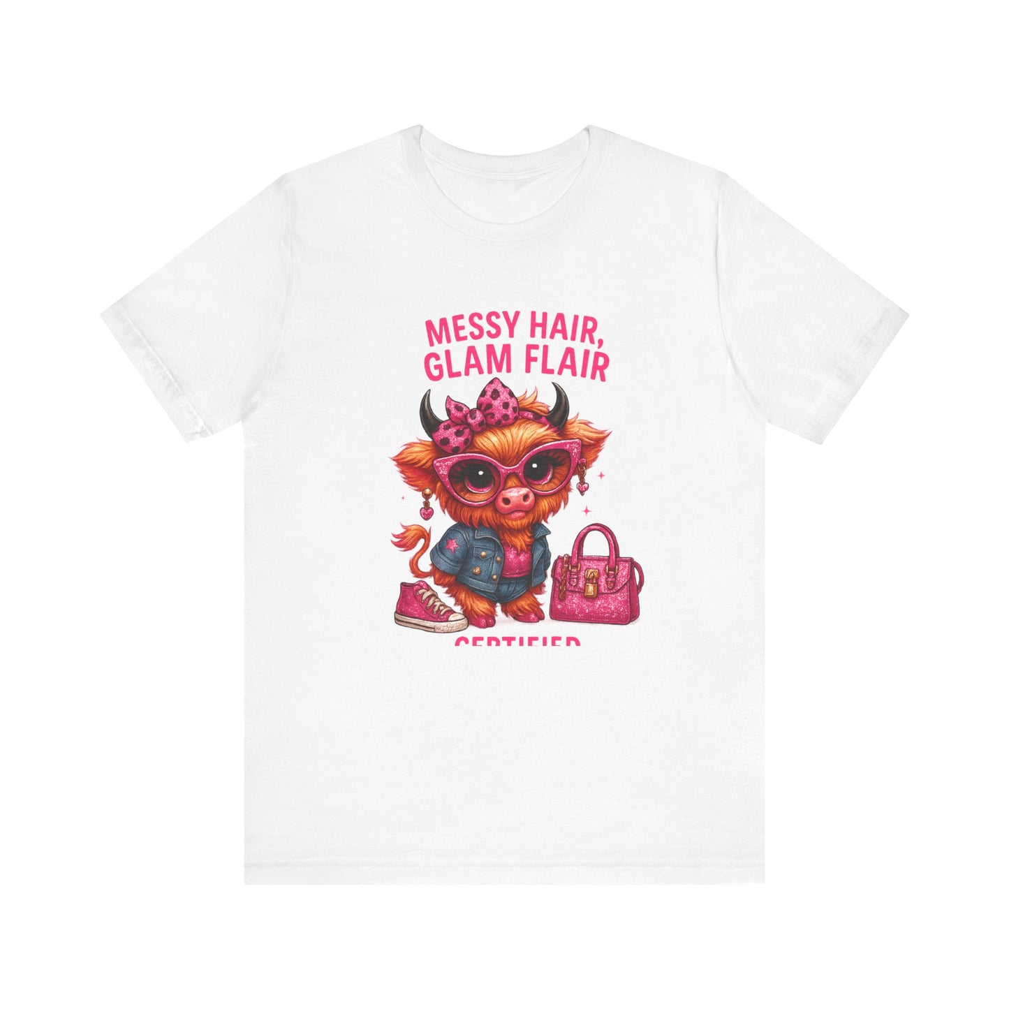 Messy Hair, Glam Flair Unisex Tee - Trendy Fashion Shirt, Cute Casual Wear, Birthday Gift, Everyday Style, Unique T-shirt