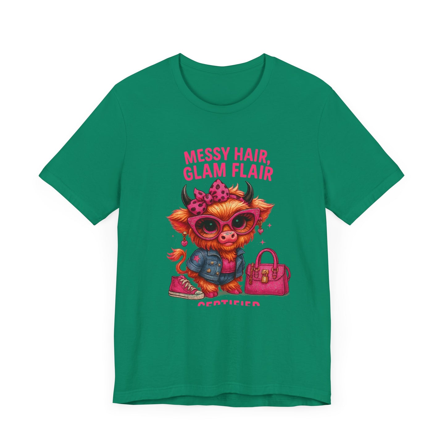 Messy Hair, Glam Flair Unisex Tee - Trendy Fashion Shirt, Cute Casual Wear, Birthday Gift, Everyday Style, Unique T-shirt