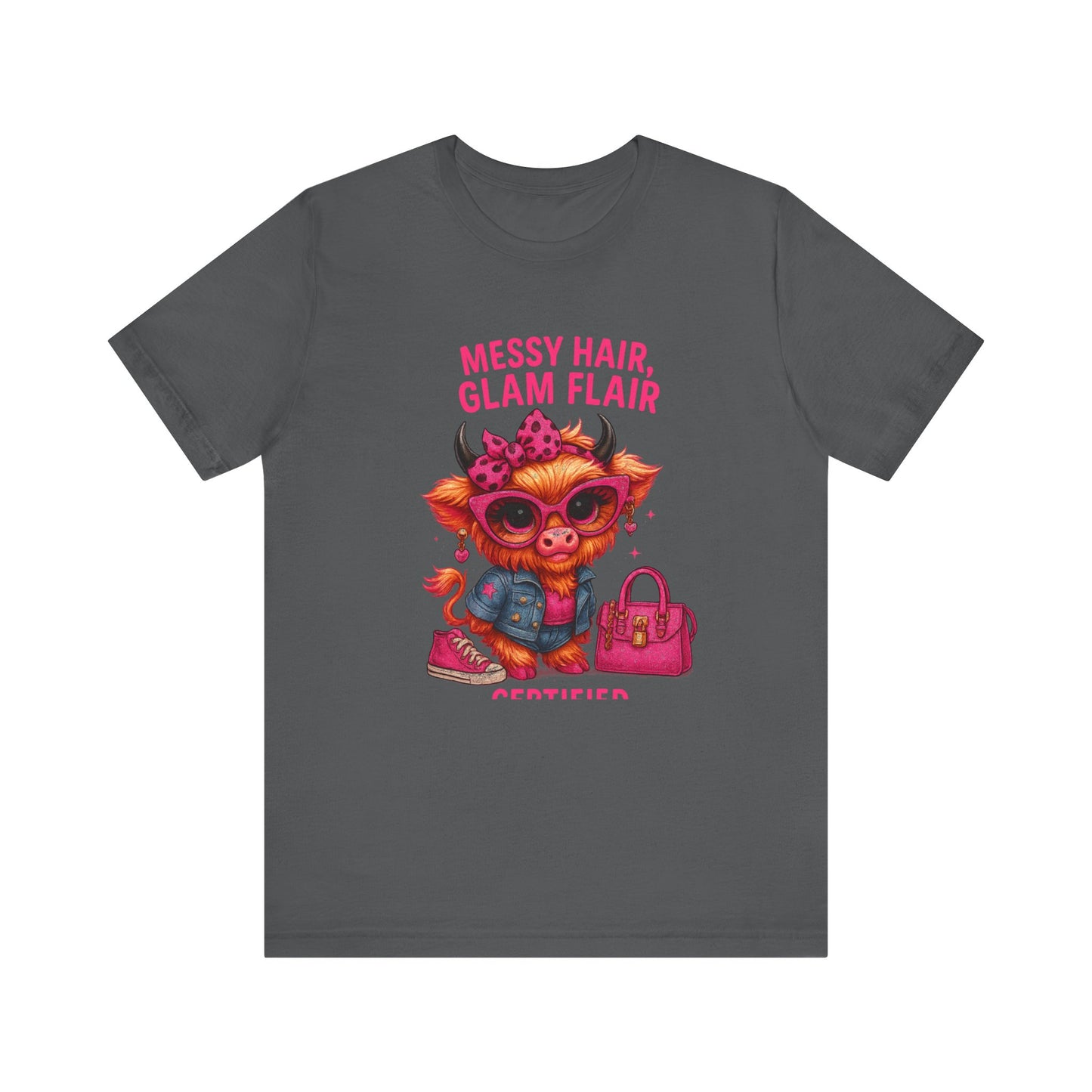 Messy Hair, Glam Flair Unisex Tee - Trendy Fashion Shirt, Cute Casual Wear, Birthday Gift, Everyday Style, Unique T-shirt