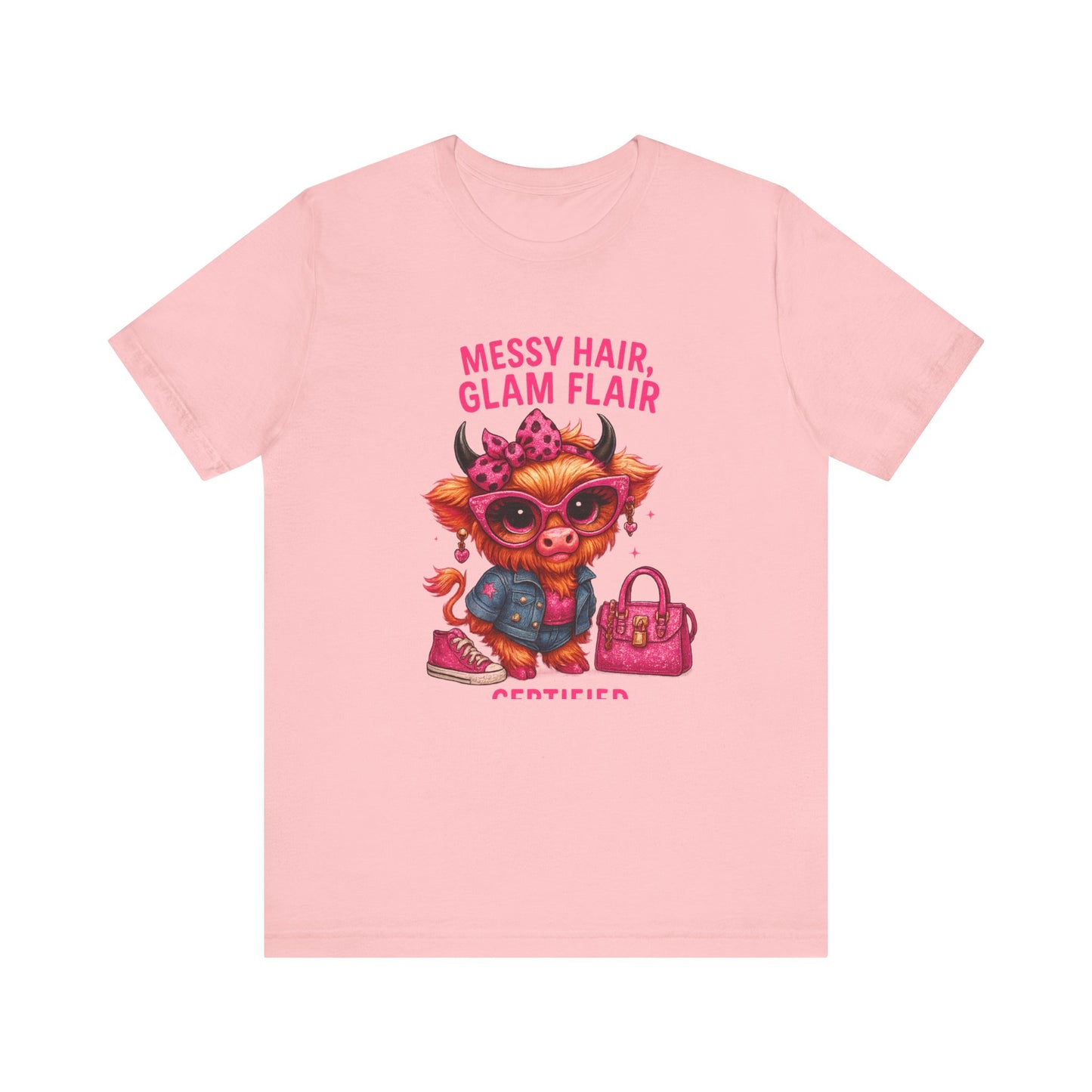 Messy Hair, Glam Flair Unisex Tee - Trendy Fashion Shirt, Cute Casual Wear, Birthday Gift, Everyday Style, Unique T-shirt