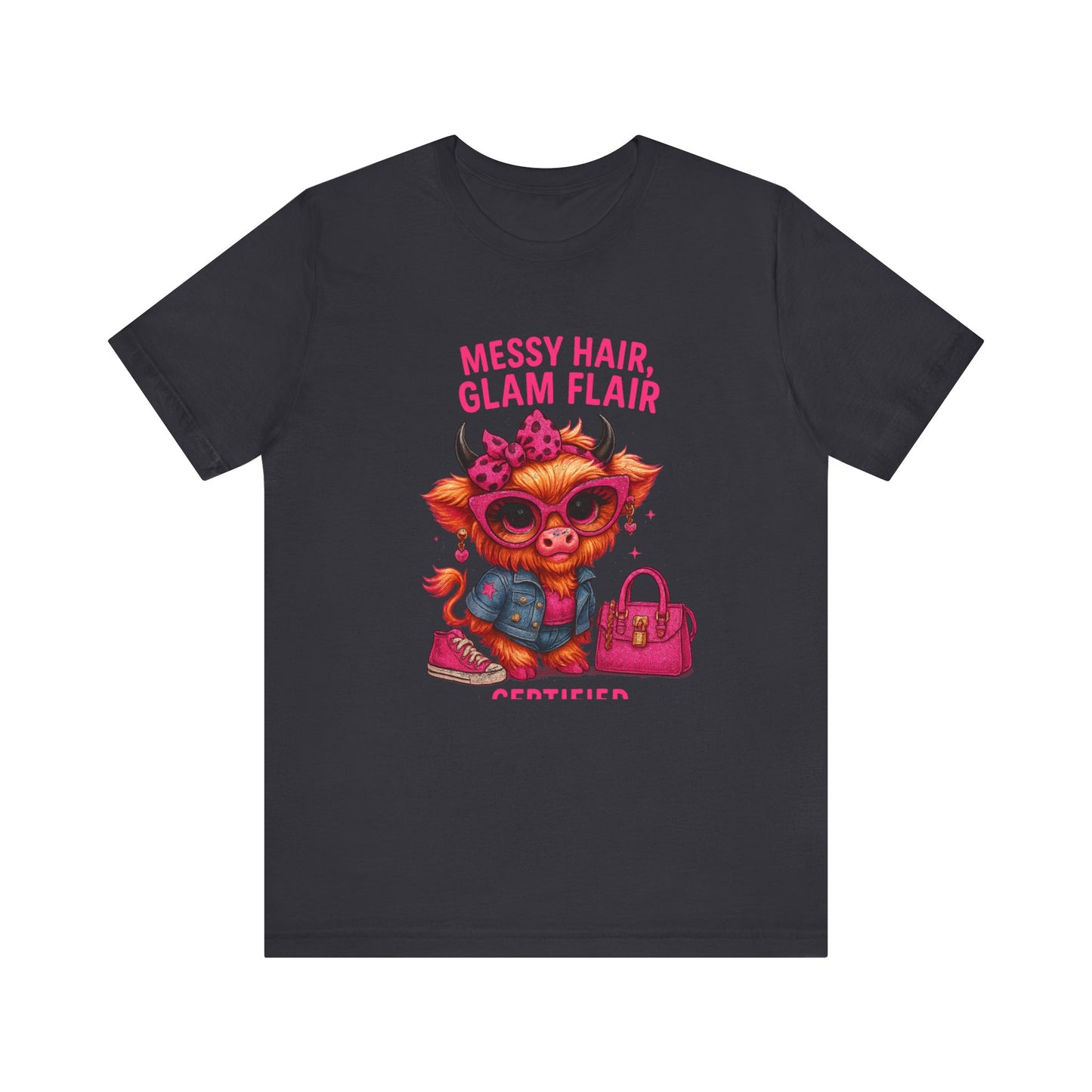 Messy Hair, Glam Flair Unisex Tee - Trendy Fashion Shirt, Cute Casual Wear, Birthday Gift, Everyday Style, Unique T-shirt